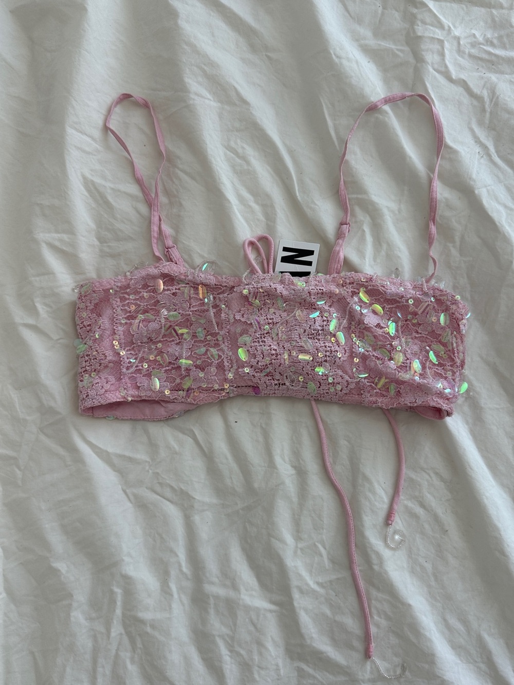 Pink UO Sequin Top NWT